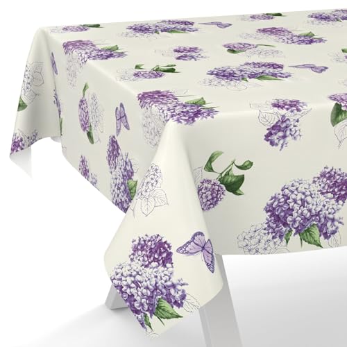 ANRO Wachstuchtischdecke Wachstischdecke Wachstuch Tischdecke abwaschbar Gartentischdecke Rund Oval Eckig 90x130cm Schnittkante Flieder Blumen ANRO Wachstuchtischdecke Wachstischdecke Wachstuch Tischdecke abwaschbar Gartentischdecke Rund Oval Eckig 90x130cm Schnittkante Flieder Blumen von ANRO