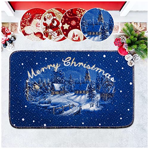 ANRO Weihnachtsteppich Weihnachtsfußmatte Teppich Weihnachten Fußmatte Wohnzimmer, Bad, Küche Weihnachtsdekor Bodenmatte rutschfest Merry Christmas 50x80cm ANRO Weihnachtsteppich Weihnachtsfußmatte Teppich Weihnachten Fußmatte Wohnzimmer, Bad, Küche Weihnachtsdekor Bodenmatte rutschfest Merry Christmas 50x80cm von ANRO