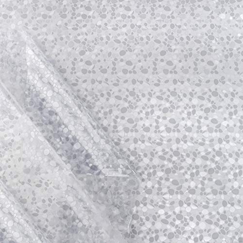 Abwaschbar Tischdecke Tischschutz Halbtransparent Durchsichtig 0,2mm Steine Muster 240x137cm von ANRO