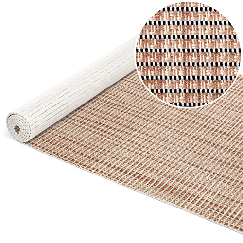 ANRO Badematte Weichschaummatte Bad- und Duschvorleger Antirutsch Badläufer Falscher Uni Beige 100x65cm von ANRO