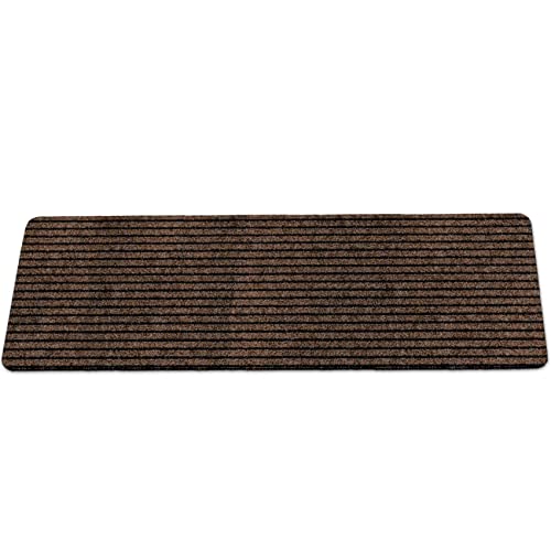 Fußmatte Schmutzfangmatte Türmatte Outdoor Fußabstreifer Türvorleger rutschfest Fussmatte Sauberlaufmatte Eingangsmatte Innen Außen Mischa Braun 40x120cm von ANRO