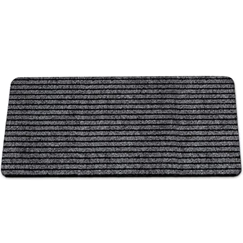 Schmutzfangmatte Mischa – Fußmatte Türmatte für Innen & Außen | rutschfest & pflegeleicht Flur, Eingang, Balkon, Gewerbe Mischa Grau 40x80cm von ANRO
