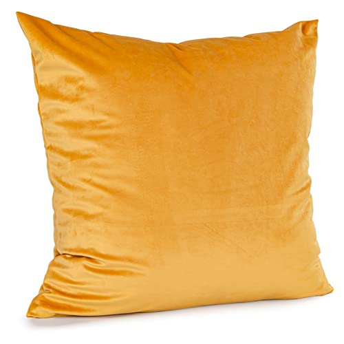 ANRO Kissenbezug Kissenhülle Kissen Deko-Kissen Sofa Kissen Couch Kissen Samt Orange 40x40cm mit Füllung ANRO Kissenbezug Kissenhülle Kissen Deko-Kissen Sofa Kissen Couch Kissen Samt Orange 40x40cm mit Füllung von ANRO