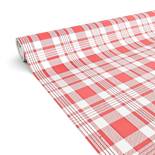 ANRO Klebefolie Möbelfolie matt Dekofolie DIY selbstklebend kratzfest wasserfest 0,45x2m Karo Rot ANRO Klebefolie Möbelfolie matt Dekofolie DIY selbstklebend kratzfest wasserfest 0,45x2m Karo Rot von ANRO