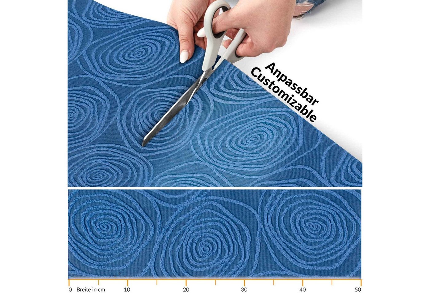 ANRO Küchenläufer Küchenläufer Küchenteppich Teppichläufer Jacquard Teppich SISI Luxery, Rechteckig, Höhe: 3 mm, Textil von ANRO