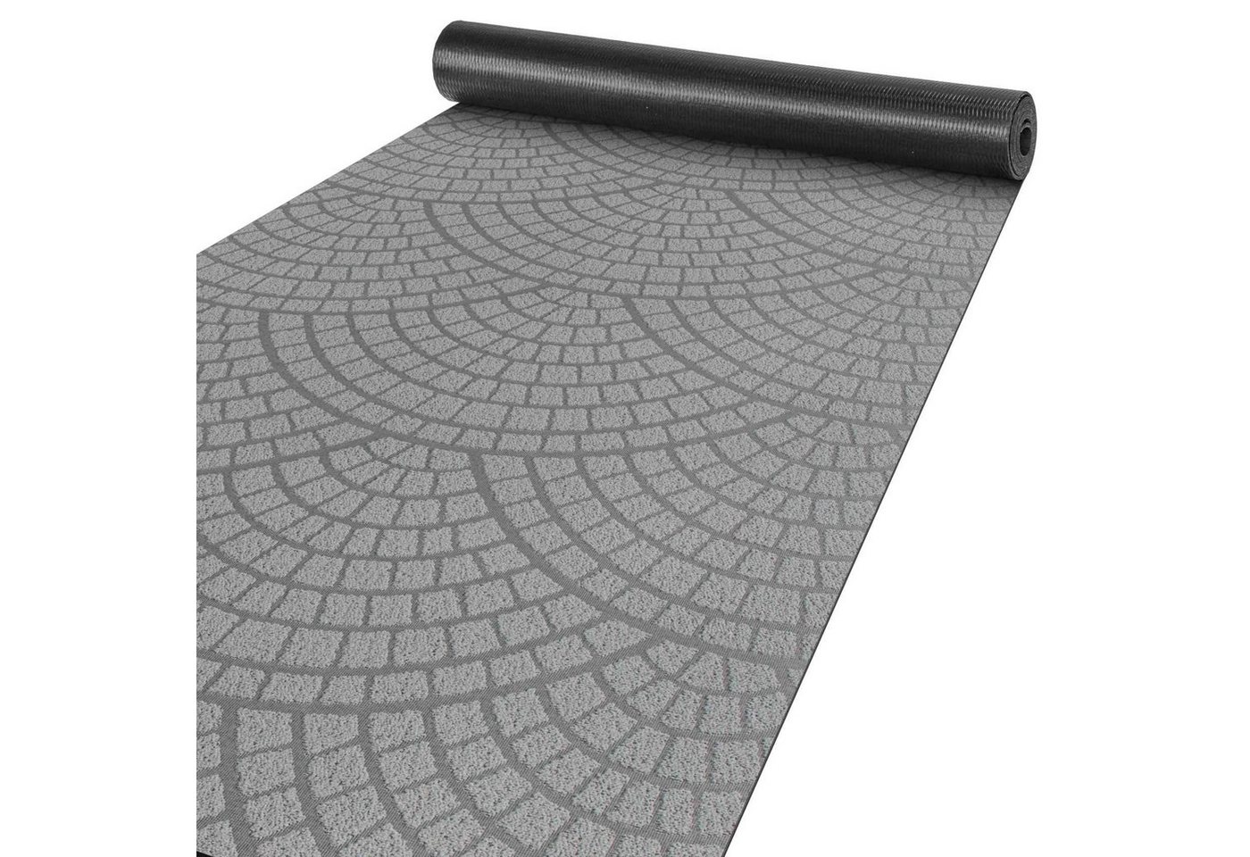 ANRO Küchenläufer Küchenläufer Teppichläufer Velours Läufer DAVIS Mosaik Robust Wassera, Rechteckig, Höhe: 3 mm, Textil von ANRO