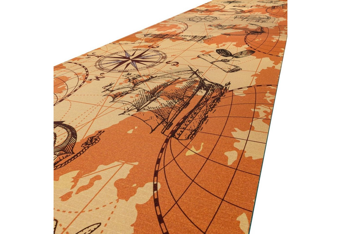 ANRO Küchenläufer Läufer Küchenläufer Flurläufer Teppichläufer Textil SPRINTY Maritim, Rechteckig, Höhe: 3 mm, Textil von ANRO