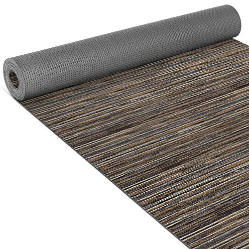ANRO Küchenläufer Teppich Läufer gewebt Muster Teppichoptik Braun 65x190cm Viele Größen/Muster von ANRO