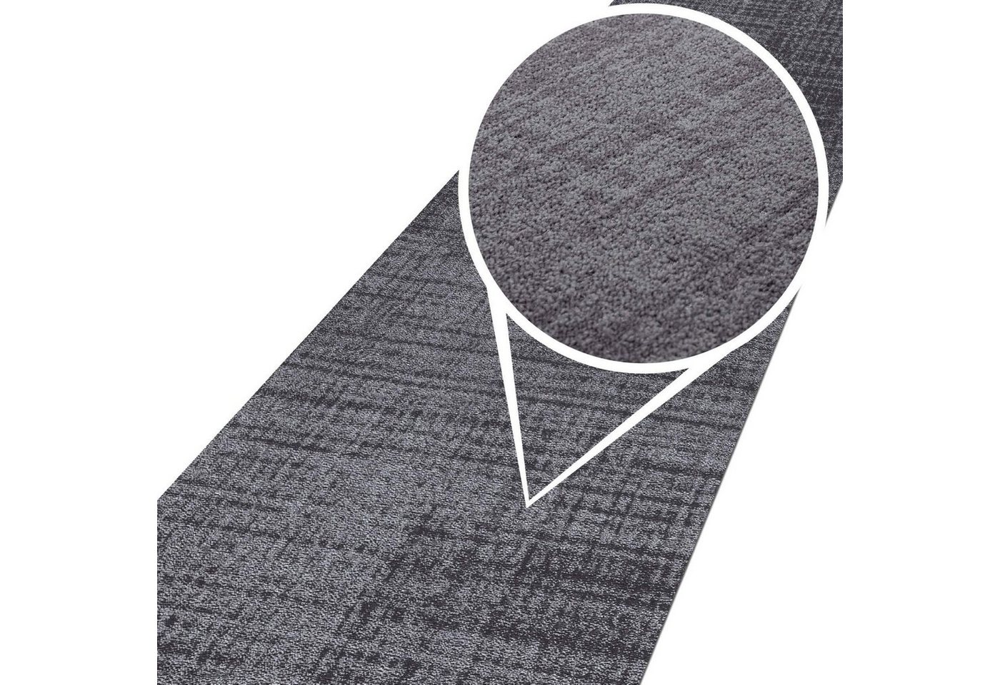 ANRO Küchenläufer Teppichläufer Küchenläufer Läufer Textil ANTON Premium Modern Robust, Rechteckig, Höhe: 3 mm, Textil von ANRO