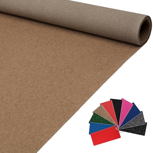 Messeteppich Event Teppich Teppich Läufer Meterware Hochzeitsteppich Empfangsteppich VIP Alex Läufer Flur 2500 x 100 cm Beige von ANRO