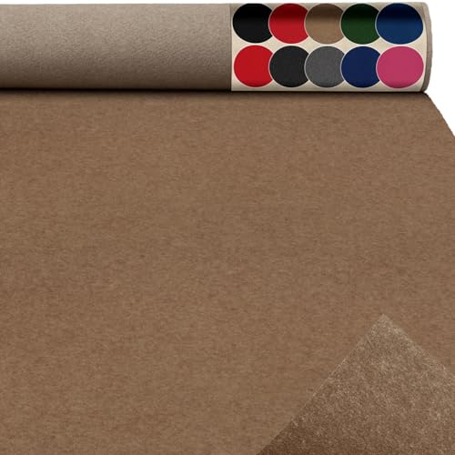 Messeteppich Event Teppich Teppich Läufer Meterware Hochzeitsteppich Empfangsteppich VIP Alex Läufer Flur 450 x 140 cm Beige von ANRO