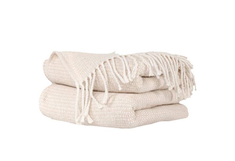 Plaid Emma Kuscheldecke Tagesdecke hochwertige Reisedecke Wohndecke, ANRO, Wendedecke kuschelig-weich 130x160cm Beige von ANRO