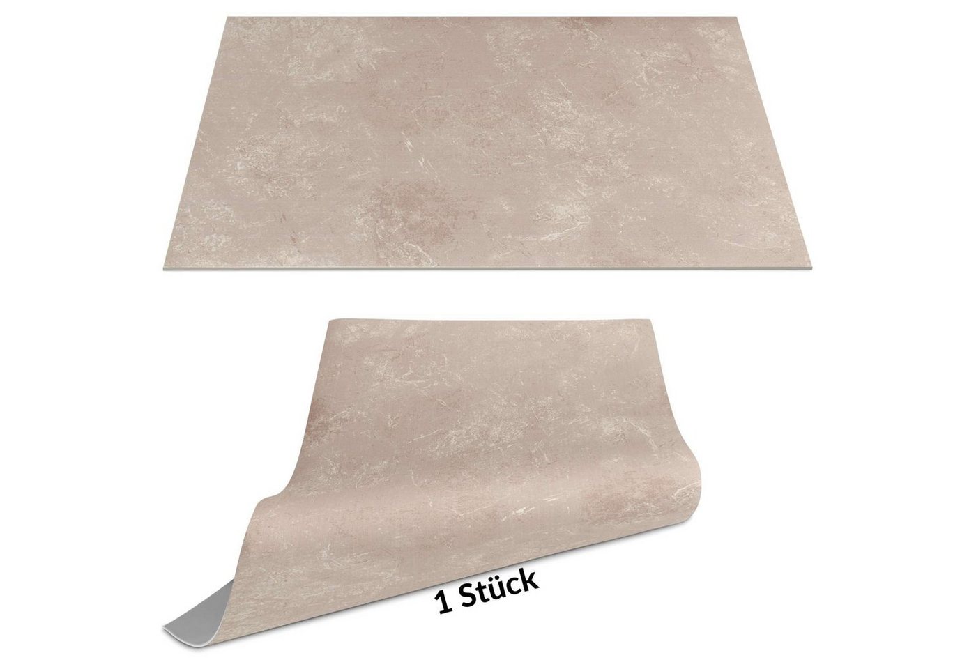 ANRO Platzset DEIN Platzdeckchen Servierdeckchen Soft Tischset Tellerunterleger, (Einzelstück, 1-St., einzelverpackt), Glatt, leichte Narbung 45x30cm Beton von ANRO