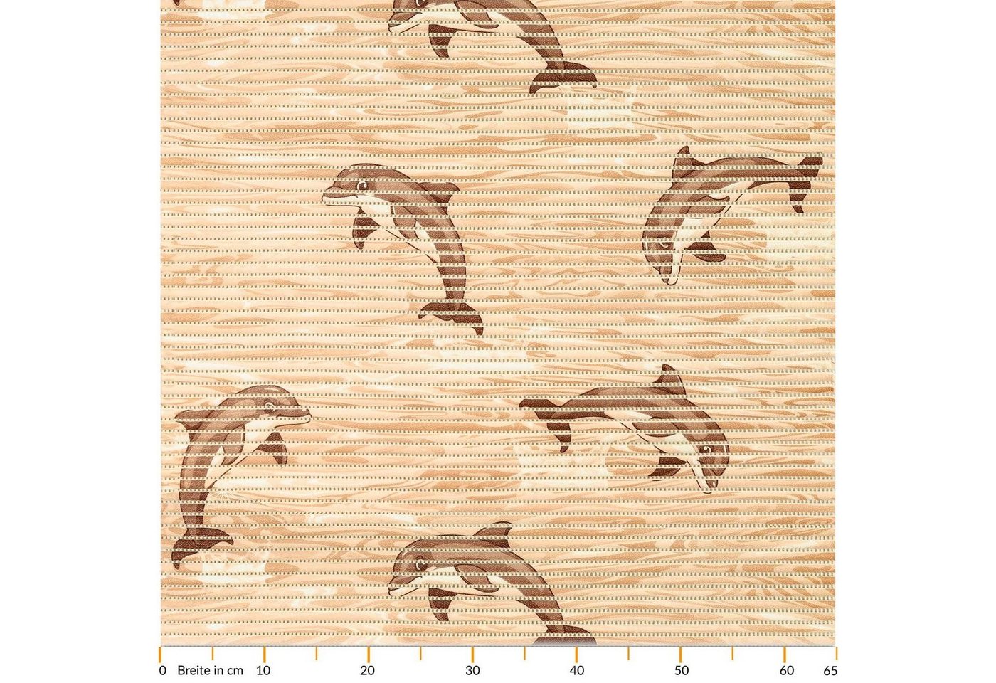 Schaum-Badematte Badteppich Weichschaum Badematte Schaum Delfin Maritim Badvorleger ANRO, Höhe 5 mm, strapazierfähig, Drainage Effekt, Rillen, wasserdurchlässig, rutschhemmend, pflegeleicht, Weich, Rutschfest, Rutschhemmend, Schnelltrockend, mit Drainagelöchern, Modern, Praktisch, Kunststoff, Rechteckig, Geprägt von ANRO