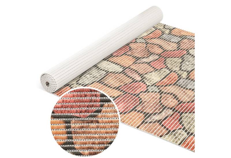 ANRO Schaum-Badematte Badteppich Weichschaum Badematte Schaum Pflastersteine Badvorleger, Höhe 5 mm, strapazierfähig, Drainage Effekt, Rillen, wasserdurchlässig, rutschhemmend, pflegeleicht, Weich, Rutschfest, Rutschhemmend, Schnelltrockend, mit Drainagelöchern, Modern, Praktisch, Kunststoff, Rechteckig, Geprägt von ANRO