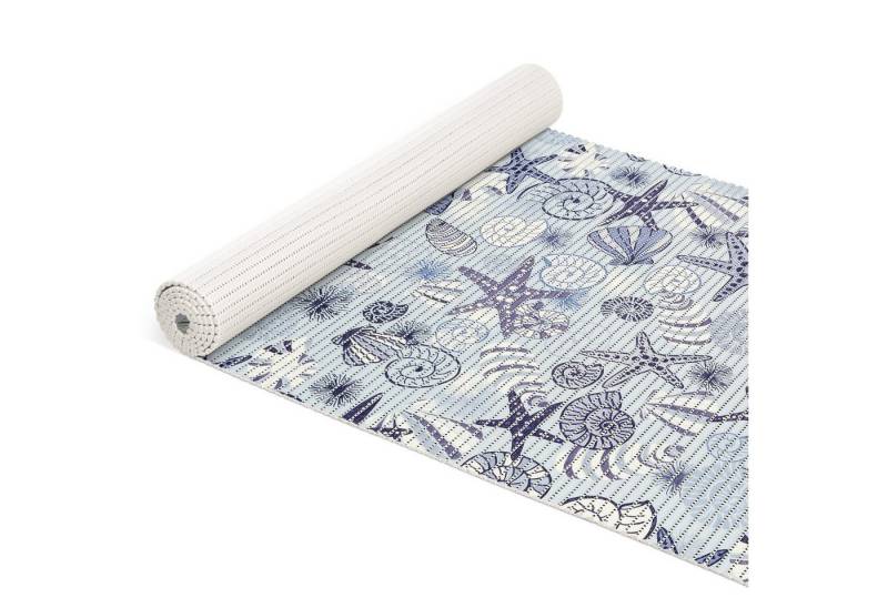 ANRO Schaum-Badematte Badteppich Weichschaum Badematte Schaum Seestern Muschel Badvorleger, Höhe 5 mm, strapazierfähig, Drainage Effekt, Rillen, wasserdurchlässig, rutschhemmend, pflegeleicht, Weich, Rutschfest, Rutschhemmend, Schnelltrockend, mit Drainagelöchern, Modern, Praktisch, Kunststoff, Rechteckig, Geprägt von ANRO