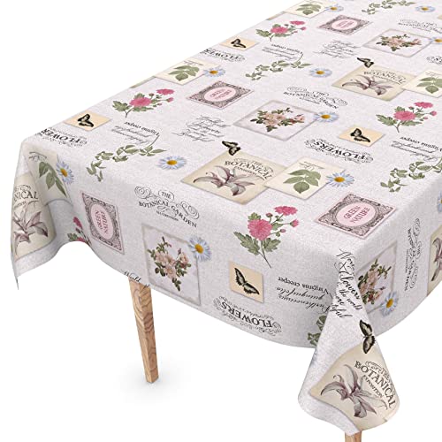Tischdecke abwaschbar Wachstuch Wachstuchtischdecke 240 x 140cm Schnittkante Botanik Natur Gartentischdecke Wachstuch Tischdecke abwaschbar Wachstuch Wachstuchtischdecke 240 x 140cm Schnittkante Botanik Natur Gartentischdecke Wachstuch von ANRO