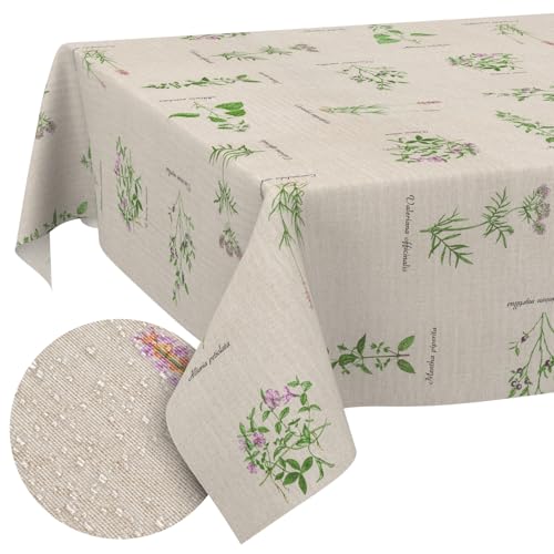 Tischdecke aus Stoff Textil abwaschbar Tischwäsche Tischtuch Baumwolle Polyester Aromatic Bio 200x140cm In-/Outdoor Tischdecke Tischdecke aus Stoff Textil abwaschbar Tischwäsche Tischtuch Baumwolle Polyester Aromatic Bio 200x140cm In-/Outdoor Tischdecke von ANRO