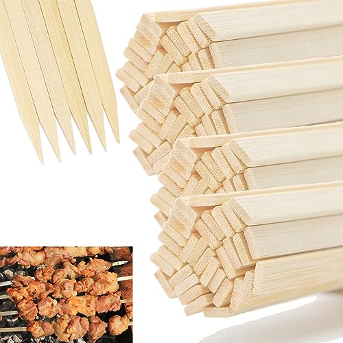 ANROI 100 Stück 25cm Handwerksstäbe aus natürlichem Bambus, robuste Umweltfreundlich rechteckige Holzstäbe, ideal für DIY-Projekte. von ANROI