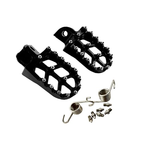 ANROI Motorcycle Foot Pegs Pedals Kompatibel für XR650L 1992-2019, Rutschhemmende Aluminiumlegierung Foot Rests,Black von ANROI