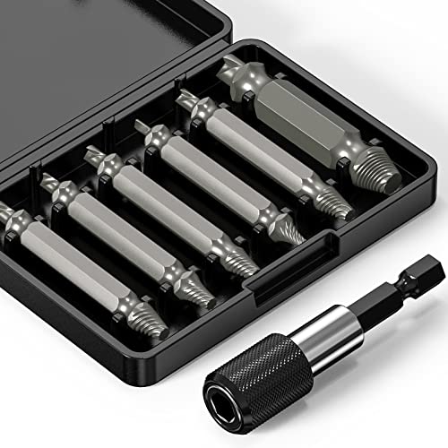 ANROI Tap Extractor Set - 6-teiliges Schraubenentferner-Set mit magnetischem Bit-Halter, ideal zum Entfernen von beschädigten Schrauben und Bolzen von ANROI