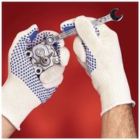 Handschuhe Tiger Paw® 76-301 Gr.9 weiß/blau EN 388 PSA II von ANSELL HEALTHCARE EUROPE RIVERSIDE BUSINESS PARK