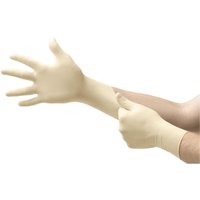Ansell - microflex® 63864070 100 St. Naturlatex Einweghandschuh Größe (Handschuhe): 7 en 421:2010, en von ANSELL