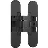 Anselmi - Türband verdeckt AN1403D-FVZ - Scharnier verdeckt liegend für Türen bis 40 kg - 3D Verstellbar - 180 grad, Zinkdruckguss schwarz von ANSELMI
