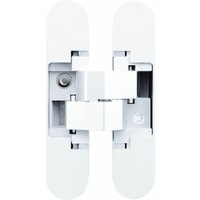 Anselmi - Türband verdeckt AN1403D - Scharnier verdeckt liegend für Türen bis 40 kg - 3D Verstellbar - 180 grad, Zinkdruckguss weiß von ANSELMI