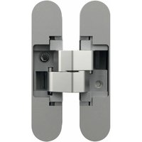 Anselmi - Türband verdeckt AN1503D - Scharnier verdeckt liegend für Türen bis 40 kg - 3D Verstellbar - 180 grad, Zinkdruckguss verchromt matt von ANSELMI