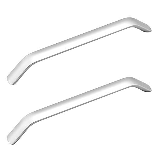 ANSIEDIO 2 Stück Möbelgriffe Silber Griffe für Küchenschränke Küchengriffe Schrankgriffe Aluminiumlegierung Griffe Möbel Türgriffe Schubladengriffe (Lochabstand 160 mm) von ANSIEDIO