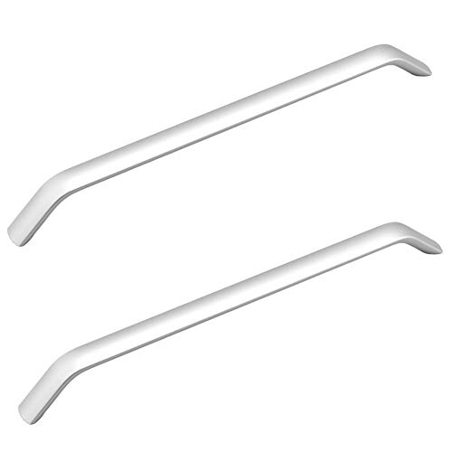 ANSIEDIO 2 Stück Möbelgriffe Silber Griffe für Küchenschränke Küchengriffe Schrankgriffe Aluminiumlegierung Griffe Möbel Türgriffe Schubladengriffe (Lochabstand 224 mm) von ANSIEDIO