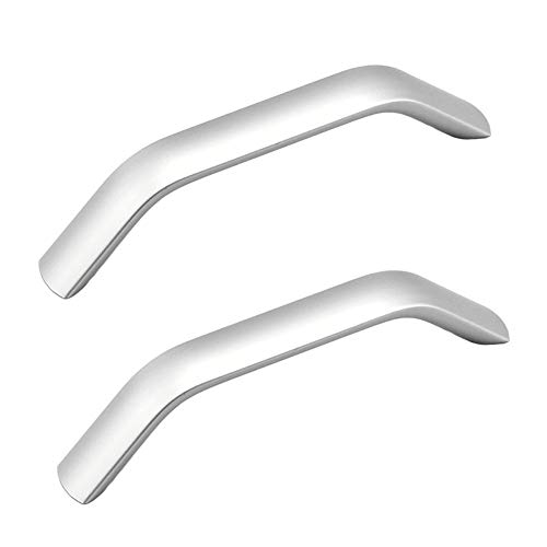 ANSIEDIO 2 Stück Möbelgriffe Silber Griffe für Küchenschränke Küchengriffe Schrankgriffe Aluminiumlegierung Griffe Möbel Türgriffe Schubladengriffe (Lochabstand 96 mm) von ANSIEDIO