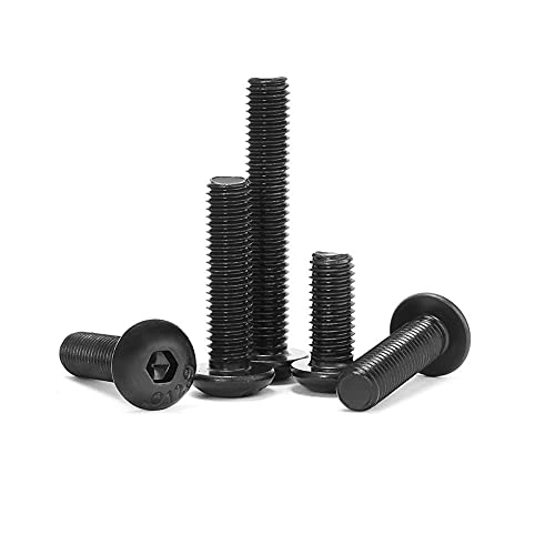 ANSIEDIO Linsenkopf Innensechskant Schrauben - Hex Socket Rund-Knopfkopf Schrauben Legierter Stahl Vollgewinde Maschinenschrauben, M3×20mm,20 pcs von ANSIEDIO