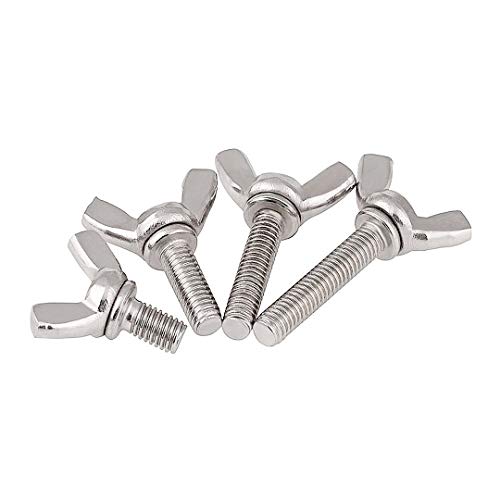 ANSIEDIO M4 Flügelschraube Flügelschrauben Edelstahl Flügel Schrauben M4×16mm,5 pcs von ANSIEDIO