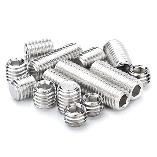 ANSIEDIO M6 Madenschrauben Inbusschrauben Innensechskant Gewindestifte aus Edelstahl, Cup Punkt, M6×8mm,20 Stück von ANSIEDIO