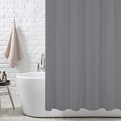 ANSIO® Duschvorhang, schimmel- und schimmelresistent, 180 x 200 cm, 100% Polyester, Anthrazit von ANSIO