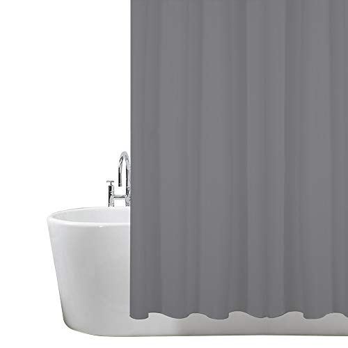 ANSIO Duschvorhang, massivschimmel und Mehltau resistent 180 x 180 cm (71 x 71 Zoll) | 100% Polyester - Kohlengrau… von ANSIO