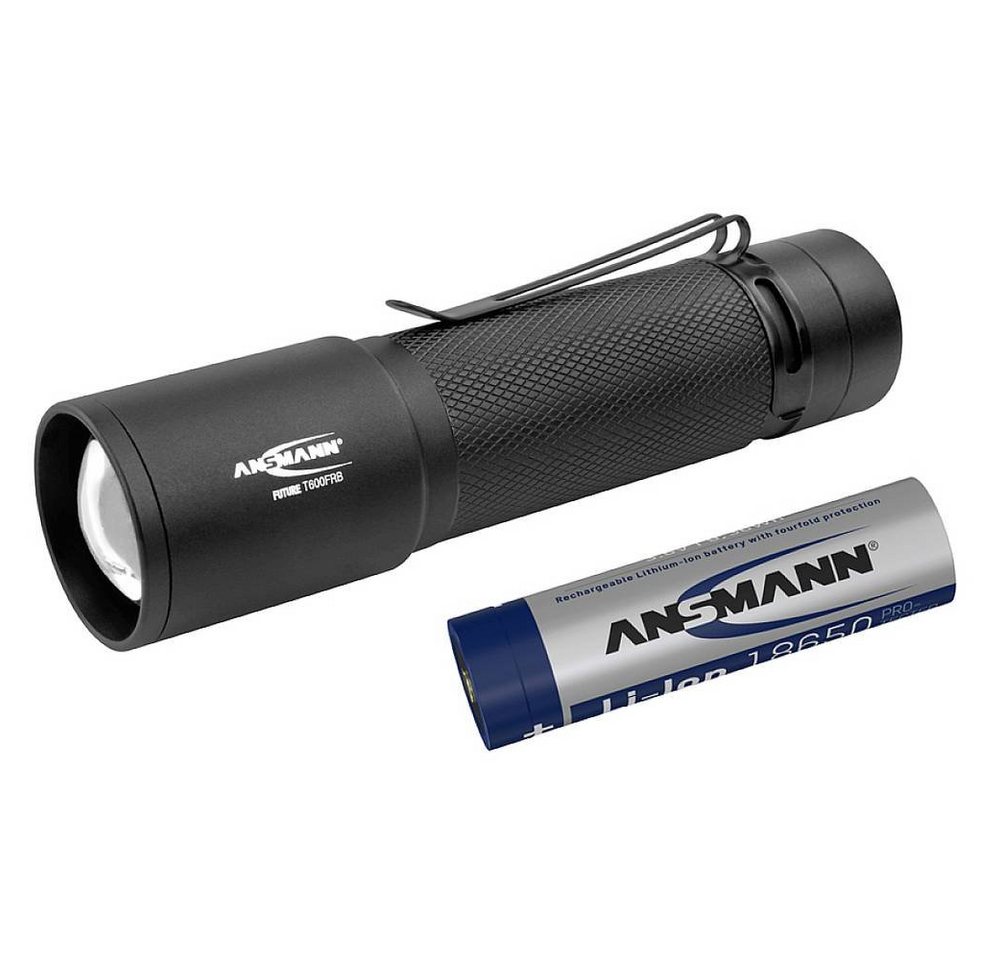 ANSMANN AG LED Taschenlampe Taschenlampe inkl. Li-Ion Akku 18650 3400 mAh mit von ANSMANN AG