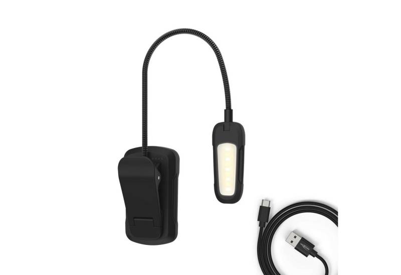 ANSMANN AG LED Dekolicht LED Clip Light /verstellbare Klemmleuchte, 9 LEDs, aufladbar via USB-C von ANSMANN AG