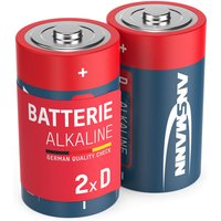 2x Ansmann Alkaline Batterie Mono d 1,5V – LR20 MN1300 Batterien (2 Stück) von Ansmann