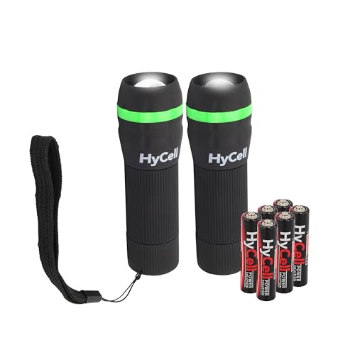 HyCell Mini LED Taschenlampe Zoombar und Fokussierbar inkl. AAA Batterien - Handliche LED Leuchte mit stufenloser Fokussierung - Handlampe ideal für Camping Werkstatt Handtasche Garten Kinder Outdoor von Ansmann