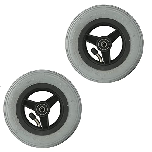 ANSNOW 6X1 1/4, 6 Zoll Rollstuhl-Vorderräder Ersatzräder, Rollstuhl-Vorderräder Rollenzubehör, Pneumatisches Radzubehör Für Rollstuhl, Roller, Gehhilfe, 1 Paar von ANSNOW