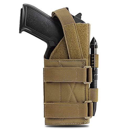 ANSNOW Universelles Taktisches Molle-Pistolenholster, Verstellbaresenholster Für 9 Mm G1Ock 1911 G17 18 19 26 34, Ruger Lcp, Beretta/Khaki/10,8 X 7,48 Zoll ANSNOW Universelles Taktisches Molle-Pistolenholster, Verstellbaresenholster Für 9 Mm G1Ock 1911 G17 18 19 26 34, Ruger Lcp, Beretta/Khaki/10,8 X 7,48 Zoll von ANSNOW
