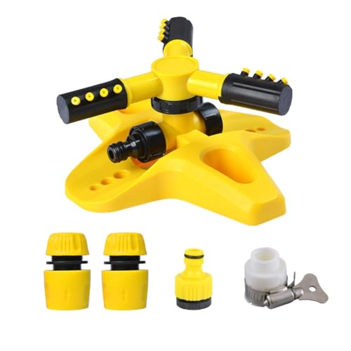 ANSO 360° Drehbarer Rasensprinkler mit Automatischem Bewässerungssystem, Düse Zur Rasen- und Gartenbewässerung von ANSO