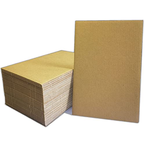 50 Packungen A4-Kartonbögen, Premium-Wellpapprückseite und Wellpappeneinsätze, Großpackung für Versand, Versand, T-Shirts, DIY-Dekoration und Handwerk von ANSSDO