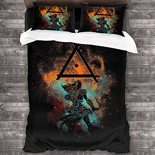 ANSSON Horizon Zero Dawn Spielfan Bettwäsche 3D Drucken Bettbezug & 2 Kissenbezug Weich Mikrofaser Bettwäsche-Sets fur Kinder Jugendliche (135x200cm, Horizon4) von ANSSON
