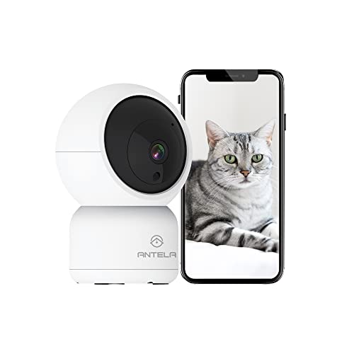 ANTELA 3MP Überwachungskamera Innen 2,4GHz WLAN Kamera, 2-Wege-Audio, 355°/90° Schwenkbare, IR-Nachtsicht zu 9m, Kompatibel mit Alexa ANTELA 3MP Überwachungskamera Innen 2,4GHz WLAN Kamera, 2-Wege-Audio, 355°/90° Schwenkbare, IR-Nachtsicht zu 9m, Kompatibel mit Alexa von ANTELA