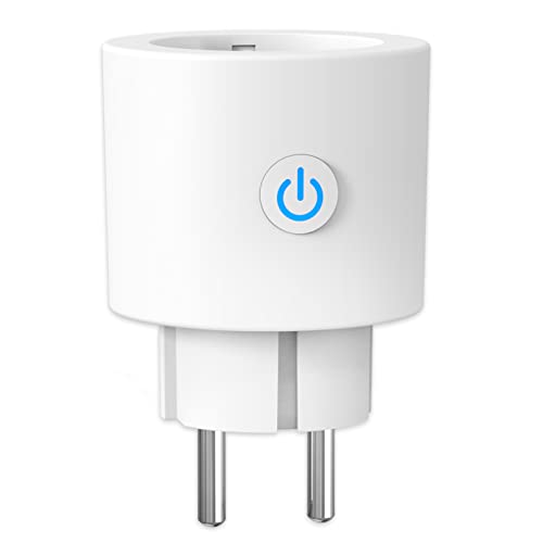 ANTELA WLAN Smart Alexa Steckdose 16A,Stromverbrauch Messen,Google Home,Smart Life APP, 2,4GHz von ANTELA