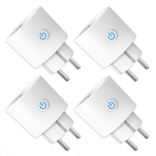 Alexa Steckdose WLAN mit Strommessung 16A ANTELA Smart Steckdose kompatibel mit Google Home, Stromverbrauch Messen, Smart Life APP, 2,4GHz, 4 PCs Alexa Steckdose WLAN mit Strommessung 16A ANTELA Smart Steckdose kompatibel mit Google Home, Stromverbrauch Messen, Smart Life APP, 2,4GHz, 4 PCs von ANTELA